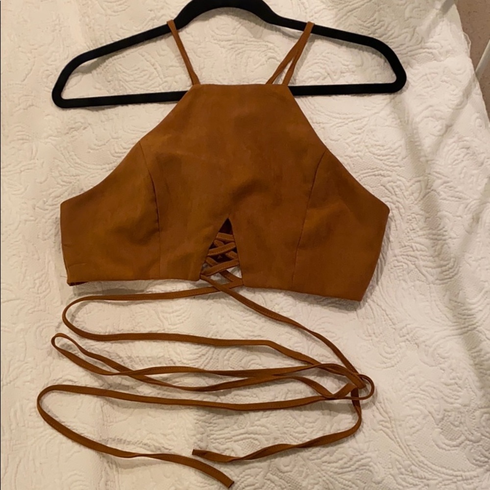 Zaful wrap crop top